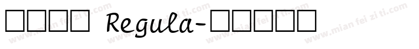 华文黑体 Regula字体转换